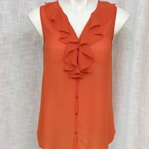Alya Sleeveless Orange Small Tank